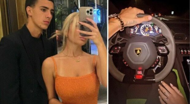 Chanel Totti e il fidanzato Cristian Babalus sulla Lamborghini a 150 all'ora: il video sui social scatena le polemiche