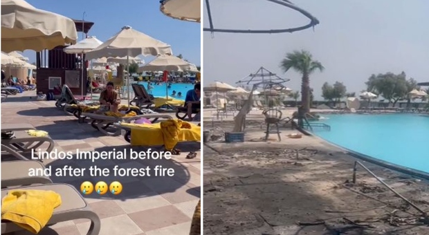 Rodi in fiamme, brucia il resort di lusso: le immagini virali preoccupano i turisti VIDEO