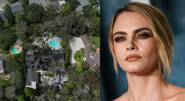 Cara Delevingne, incendio distrugge la villa da 7 milioni di dollari a Los Angeles. La top model: «La vita puà cambiare in un attimo»