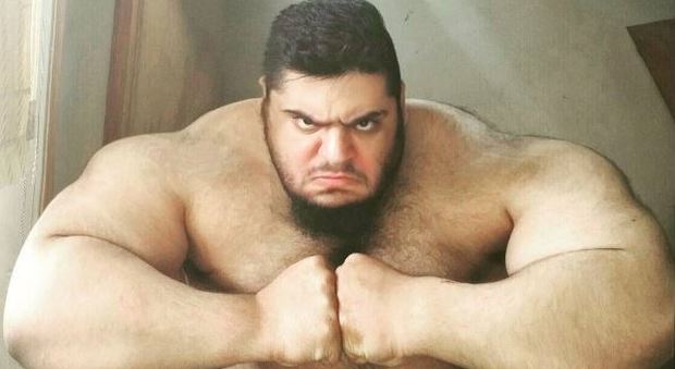 Sajad Gharibii, l'Hulk iraniano (Instagram)
