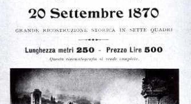 20 settembre 1905 A Porta Pia la prima proiezione cinematografica d'Italia