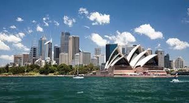 La baia di Sydney in Australia con la Opera House