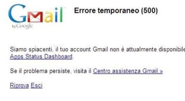 Gmail errore