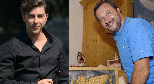 Michele Riondino e Matteo Salvini