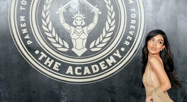 Rachel Zegler alla premiere di Hunger Games