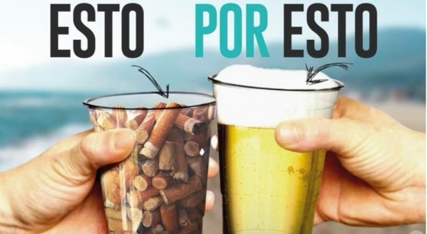Una bibita gratis in cambio di un bicchiere di sigarette: l'iniziativa ecologica in Spagna