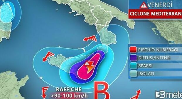 Meteo, allerta rossa in Sicilia per la tempesta Apollo. Piogge e venti in tutta Italia per il ponte di Halloween