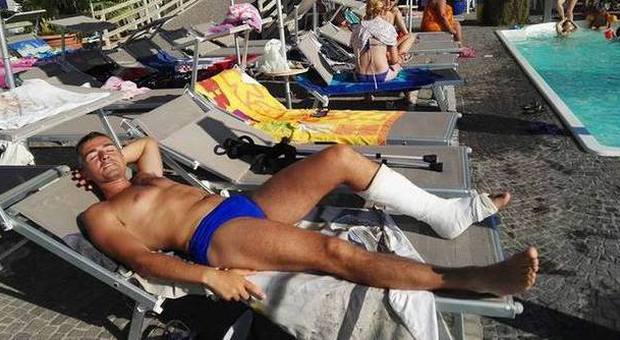 Rieti, l'assessore allo Sport Vincenzo Di Fazio si infortuna alla caviglia in vacanza ad Ischia