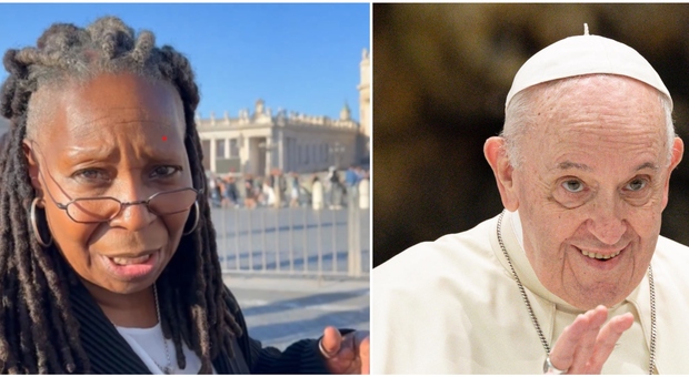 Whoopi Goldberg incontra Papa Francesco in Vaticano: l'indimenticabile Sister Act col Pontefice come nel film
