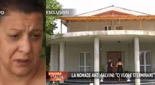 Stasera Italia va a casa della «zingaraccia» di Salvini: «Non mi pento, ci vuole sterminare» Video