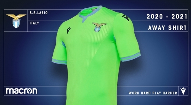 Lazio, scelta a sorpresa: la nuova maglia Away è verde fluo