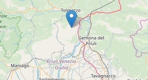 Terremoto in provincia di Udine: scossa di magnitudo 3.9 nella notte