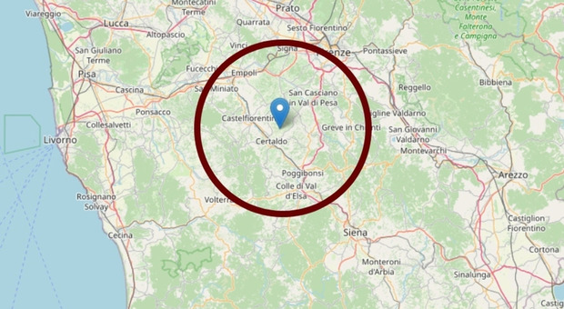 Terremoto in Toscana, scossa di magnitudo 3 a Certaldo sentita fino ad Empoli. È la seconda in pochi giorni