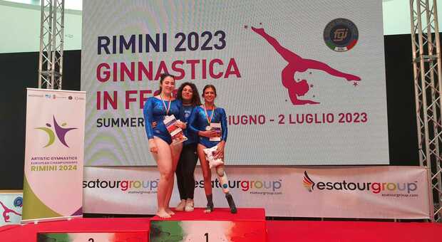 Maddalena Milone, atleta della No Limits di Secondigliano, sul podio di Rimini