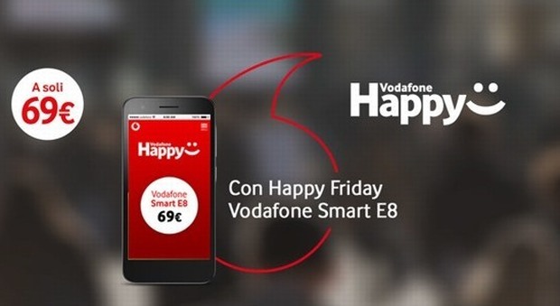Sfida al 'Black Friday': con 'Happy Friday' sconti, offerte e promozioni per i clienti Vodafone