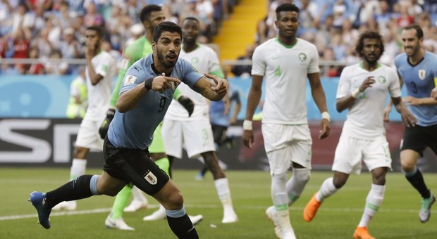 Un gol di Suarez e l'Arabia Saudita è battuta: Uruguay agli ottavi