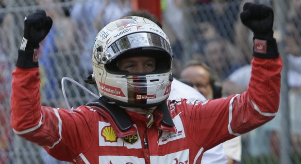 La gioia di Sebastian Vettel a Montecarlo