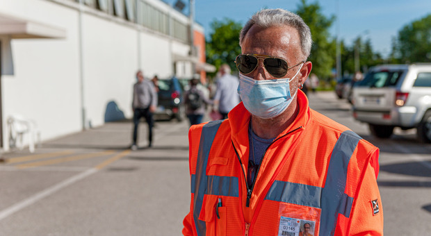 Stefano Tula, il primo a prestare soccorso all'anziana morta sabato al centro vaccinazioni di Villorba