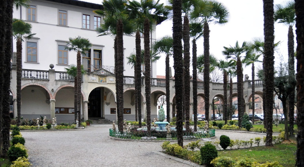 Il cortile dell'istituto Barbarigo di Padova