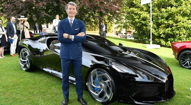 Stephan Winkelmann con la Bugatti Voiture Noire a Villa d'Este