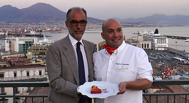 Un dolce per San Gennaro, Angelo Mattia Tramontano vince il pastry contest con «È sango e nun è acqua»