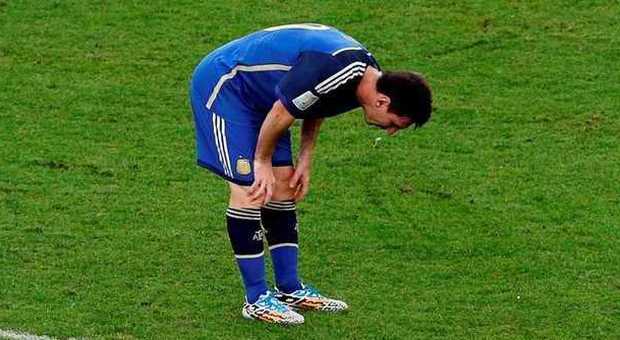Lionel Messi e i conati di vomito (LaPresse)