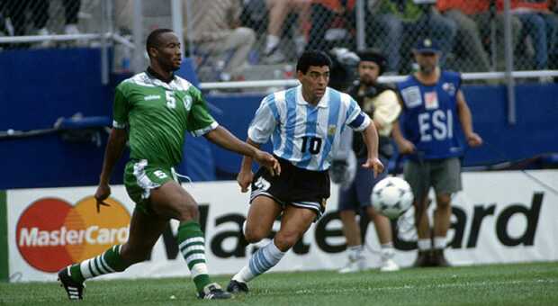 Maradona contro la Nigeria nel 1994: la sua ultima partita da calciatore in un Mondiale