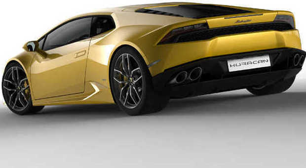 Una delle prime foto della nuova Lamborghini Uracan che sarà svelata al salone di Ginevra