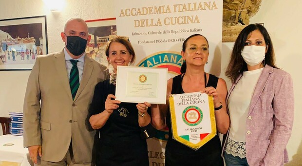 Diploma di Buona Cucina 2021 dell'Accademia Italiana della Cucina al Ristorante “Leon d’Oro” di Leonessa