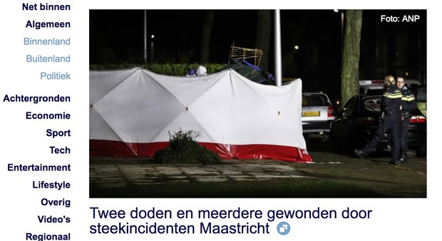 Paura in Olanda, due persone accoltellate in strada, ci sono anche dei feriti