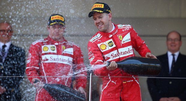 Gp Montecarlo, trionfo Ferrari. Vettel: «Fantastico weekend». Raikkonen: «Non è una bella sensazione»