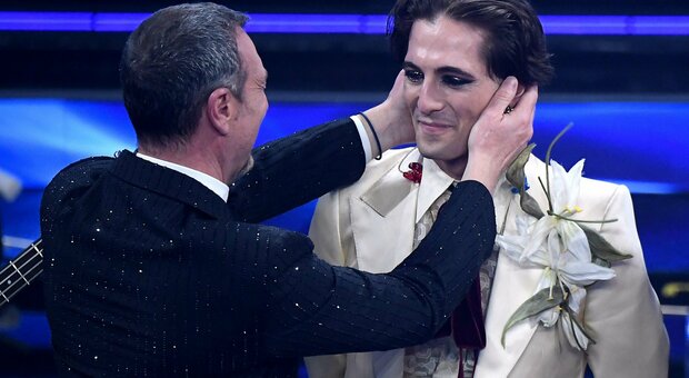 Damiano (Maneskin) e le lacrime a Sanremo: «Coraline ha un peso nella mia vita»