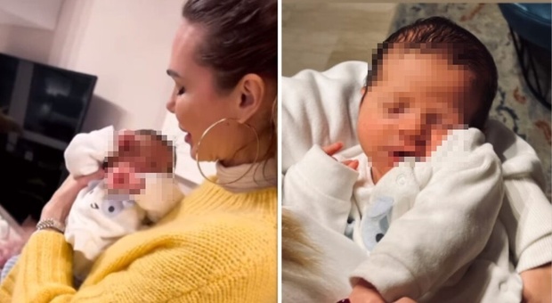 Ilary Blasi e Chanel Totti, il video con il neonato che commuove il web