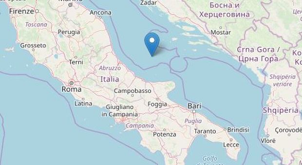 Terremoto 3.0 in mare al largo dell'Abruzzo, avvertito sulla costa