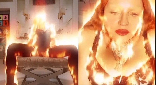 Madonna "si dà fuoco" ma per finta: scoppia la polemica su Instagram