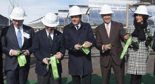Renzi in Nevada per inaugurare l'ecocentrale ibrida di Enel Green Power