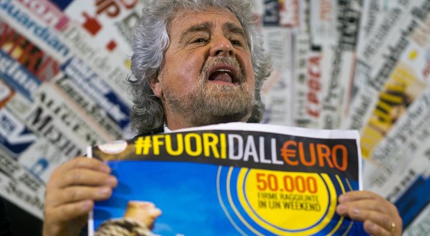 M5S, Grillo torna da Farage: «Ora referendum anti-euro»