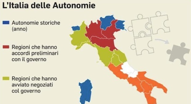 Autonomia del Veneto, ok al Colle da Conte e dalle Camere /Mappa