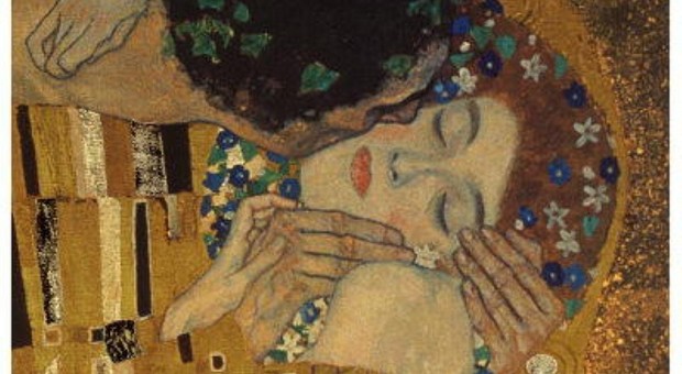Gustav Klimt, "Il bacio"