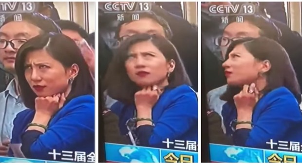 La reporter cinese alza gli occhi al cielo: "Domanda troppo lunga". E ora rischia il licenziamento