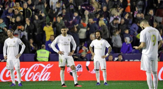 Liga, il Real perde contro il Levante e scivola al secondo posto