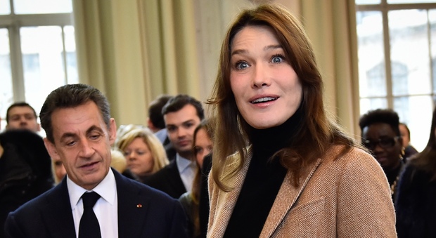 Carla Bruni e il marito Nicolas Sarkozy