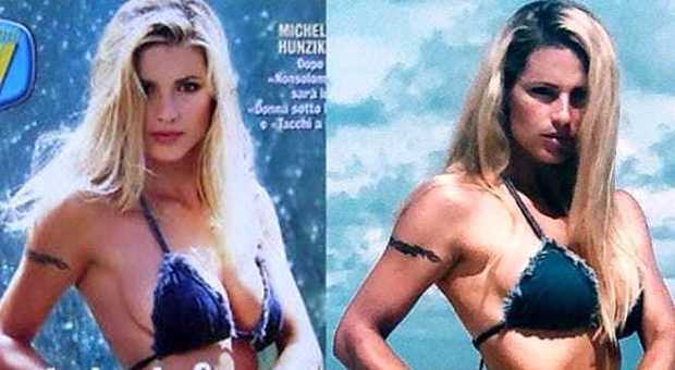 Michelle Hunziker, prova bikini 20 anni dopo: è identica