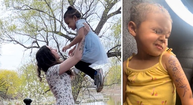 Mamma tatua la figlia di 3 anni, il video (con gli insulti) diventa virale. Ma non è come sembra