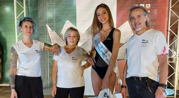 Gaia Foglini, Miss Be Much Marche, con i parrucchieri di Miss Italia