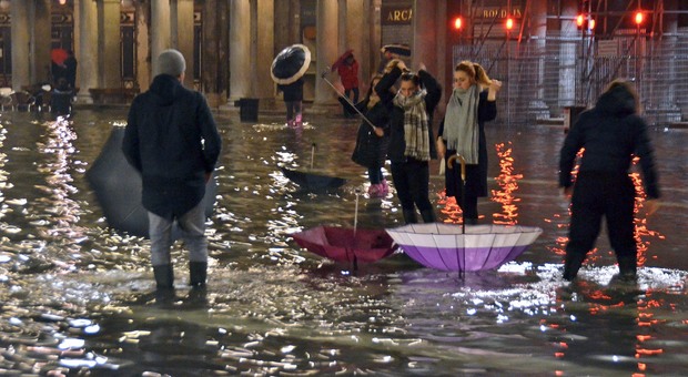 Torna l'acqua alta a Venezia: picco di marea di 115 centimetri previsto per venerdì