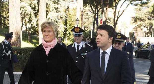 Roberta Pinotti e Matteo Renzi