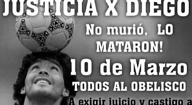 Maradona, manifestazione a Buenos Aires con le figlie: «Diego non è morto, lo hanno ucciso»