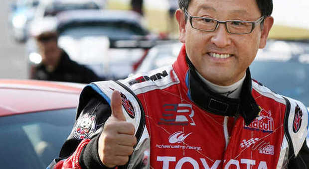 Il numero uno della Toyota Akio Toyoda, un grande appassionato di corse