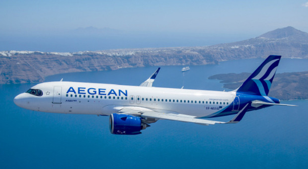 Un aereo della compagnia Aegean